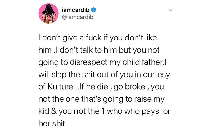 cardi b offset tweet