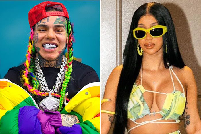 6ix9ine Takes Shots at Cardi B