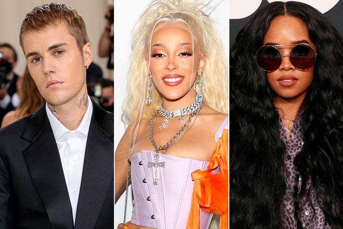 Justin Bieber, Doja Cat, & H.E.R. Lead Grammy Nominations