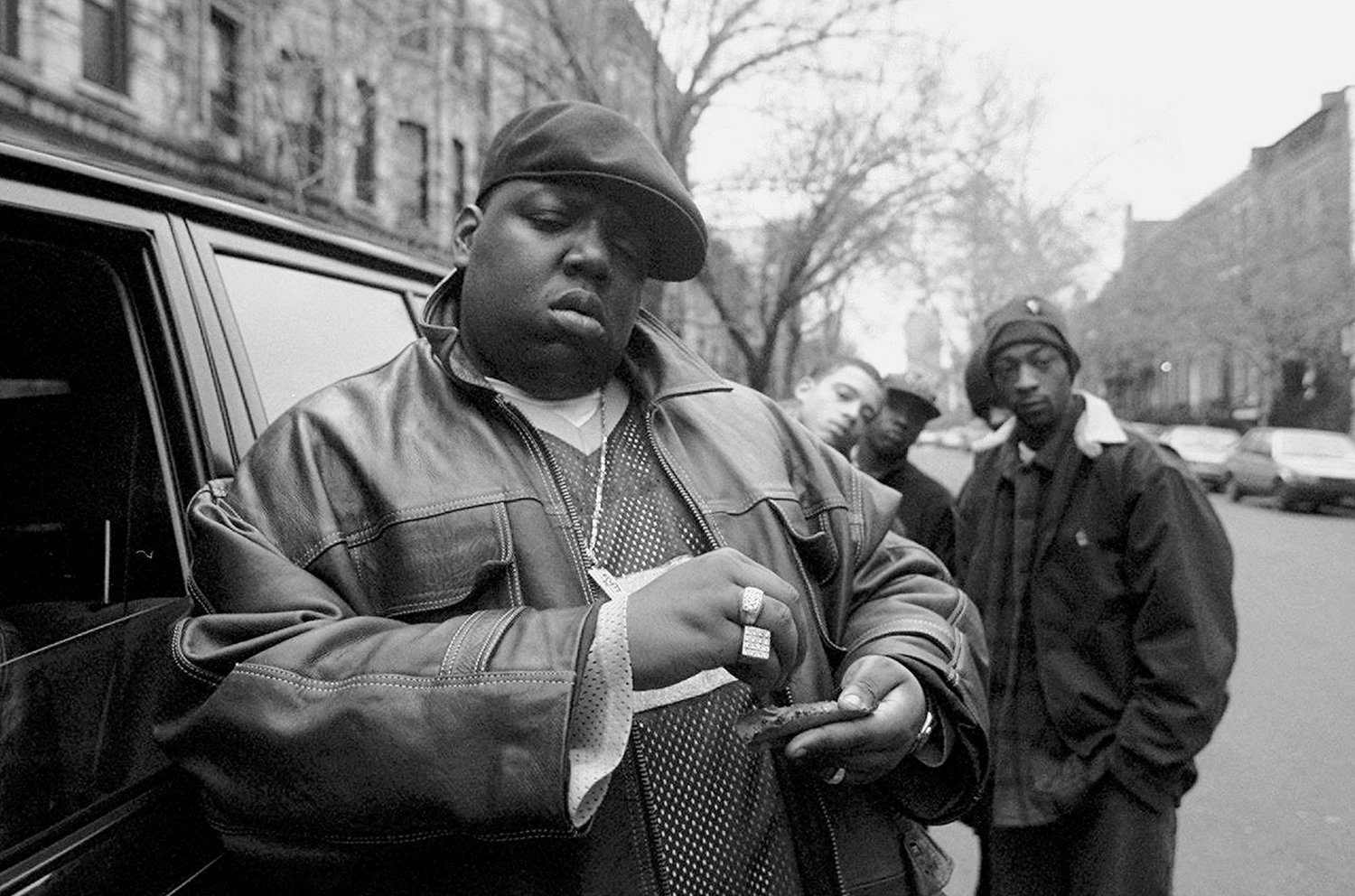 biggie smalls in brooklyn street photo