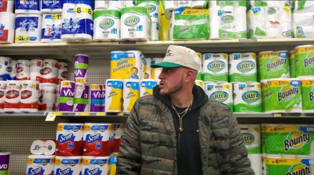 JamesEarlWoodz rapper inside grocery store