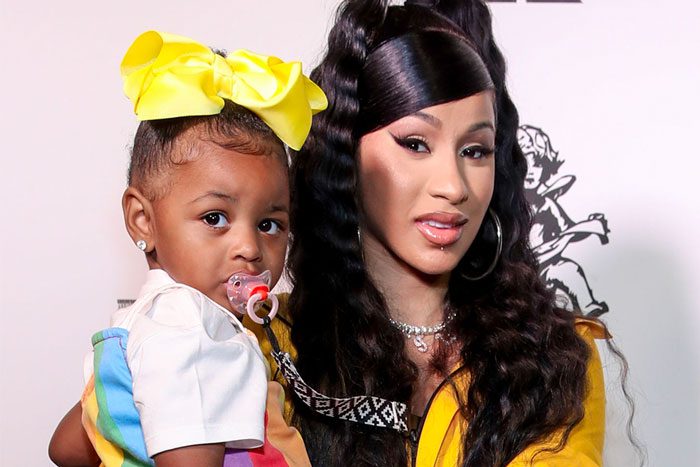 Cardi B Gifts Kulture With Diamond Charm Necklace For 3rd Birthday