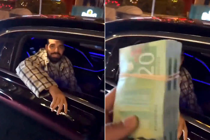 Drake Hands Out Cash For Christmas