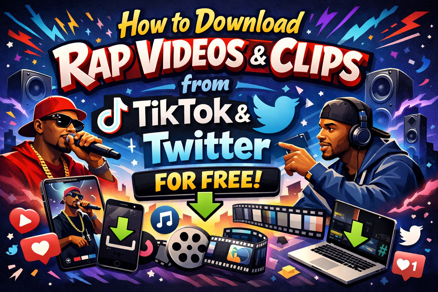 How to download rap videos and clips from TikTok and Twitter for free