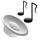 60px Gnome mime audio openclipart.svg