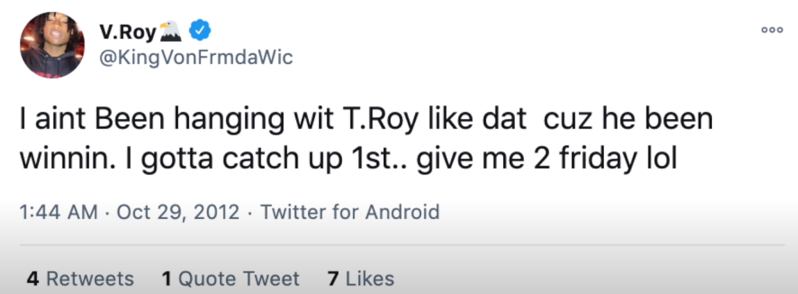 The Legacy Of T.Roy: The Chiraq Rambo 38 Graphical user interface, text, application
Description automatically generated