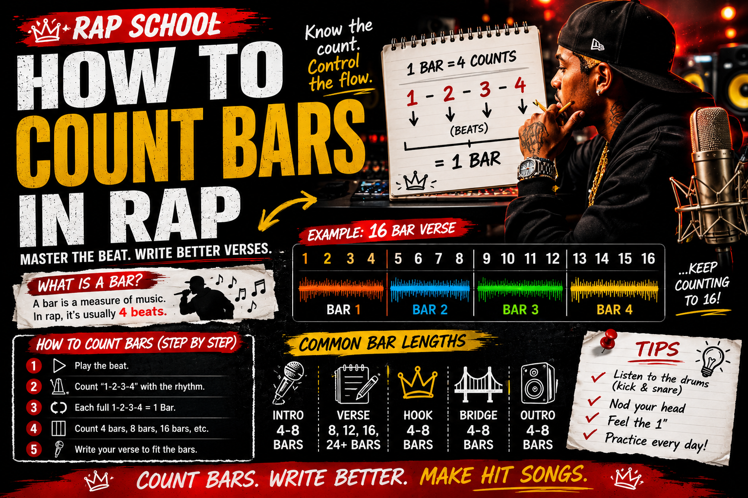 how to count bars