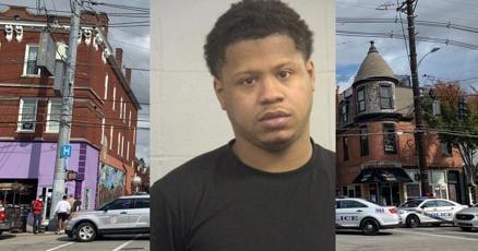 <strong>EST GEE: From Pro Athlete To Drug Kingpin To Rap Superstar</strong> 30 A picture containing text, building, outdoor, road
Description automatically generated