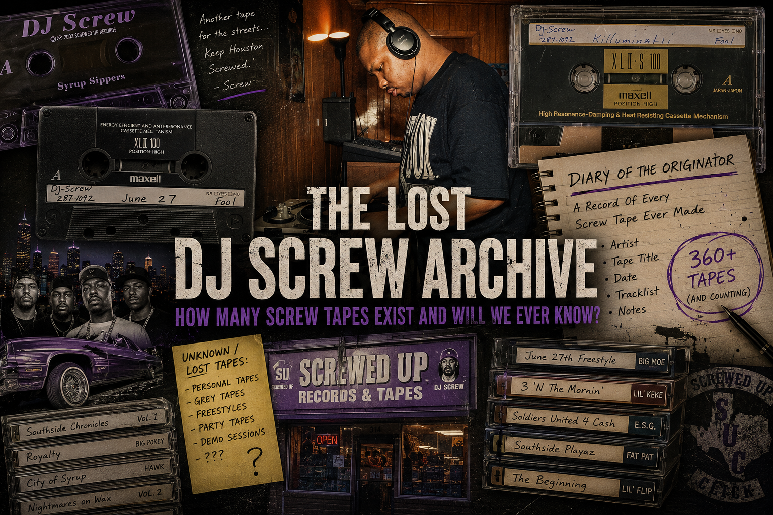 The Lost DJ Screw Archive: How Many Screw Tapes Exist And Will We Ever Know? 5 dj crew tapes